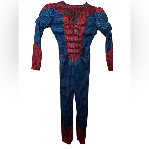 SPIDERMAN Youth Medium Muscle Bodysuit Costume Marvel Halloween - Picture 1 of 11